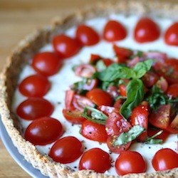 Goat cheese tart