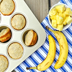 Banana Pineapple Cheesecake Cupcake