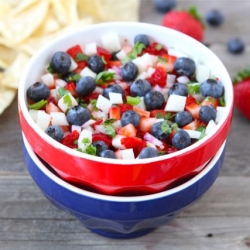 Blueberry Strawberry & Jicama Salsa