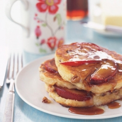 Plum and Pecan Pancakes