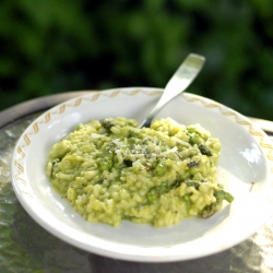 Pea and Asparagus Risotto