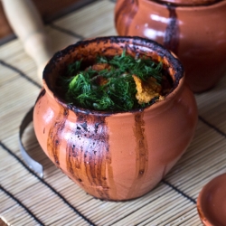 Clay Pot Buckwheat with Vegetables