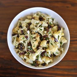 Italian Roasted Cauliflower Salad