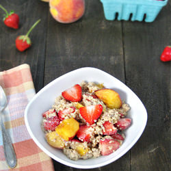 Strawberry & Peach Quinoa Breakfast