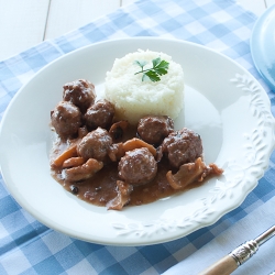 Meatballs with Cuttlefish