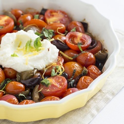 Roasted Tomatoes with Ricotta