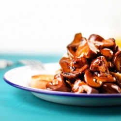 Creamy Balsamic Mushrooms