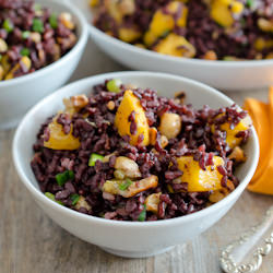 Black Rice Salad with Mangoes