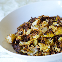 Roasted Savoy Cabbage with Parmesan