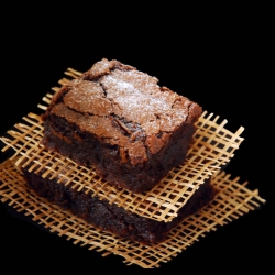 Rum Laced Fudgy Chocolate Brownies