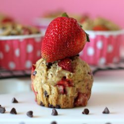 Strawberry Coffee Chocolate Muffins