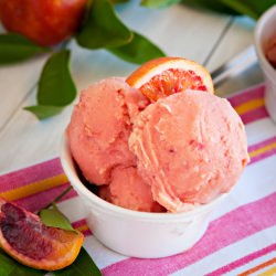 Blood Orange Sherbet and Mocktail