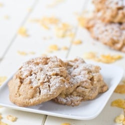 Peanut Butter Corn Flakes Cookies