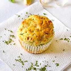 Garlic Mozzarella Muffins