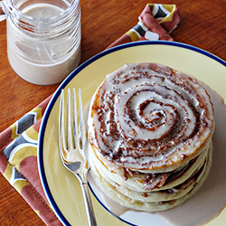 Cinnamon Roll Pancakes