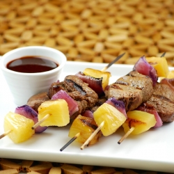 Spicy Tri-tip Skewers