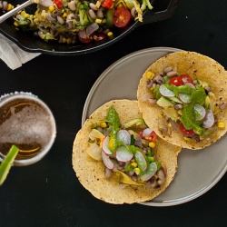 Squash Tacos & Avocado Chimichurri