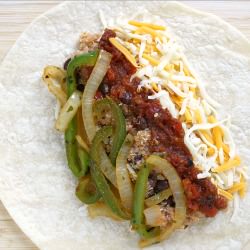 Quinoa Fajita Burritos