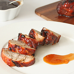 BBQ Apricot Glazed Pork Tenderloin