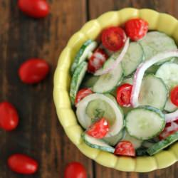 Creamy Cucumber Salad