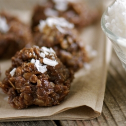 Chocolate Coconut No-Bake Cookies