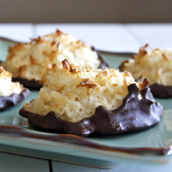 Black Bottom Coconut Macaroons