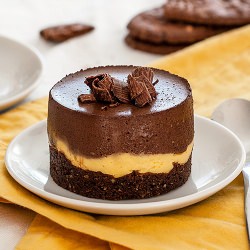 Passionfruit  & chocolate entremet