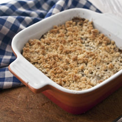 Mushroom and Leek Crumble