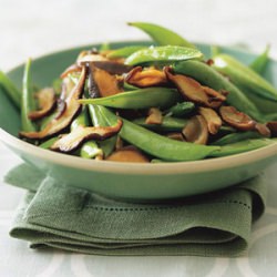 Peas with Frizzled Mushrooms