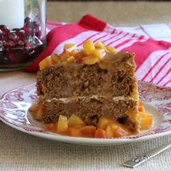 Ginger Cake with Fruit Sauce