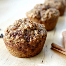 Peanut Butter Gingerbread Muffins