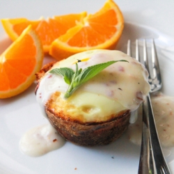 Baked Eggs W/ Bacon Gravy