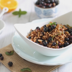 Cinnamon Wheatberry Currant Salad