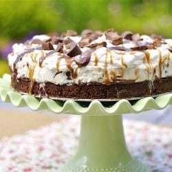 Ice Cream Brownie Cake with Rolos