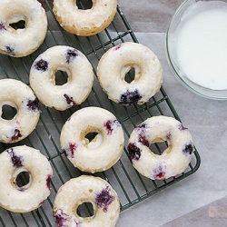 Blueberry Cherry Baked Donuts