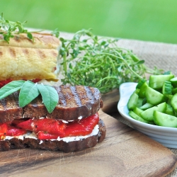 Roasted Red Pepper Panini