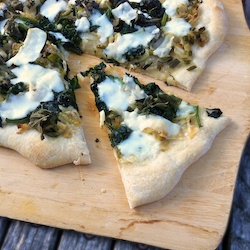 Green & White Summer Pizza