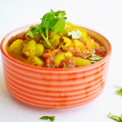 Indian Ridge Gourd Curry