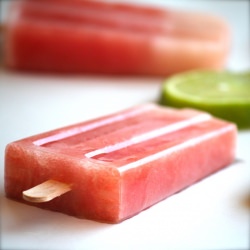 Watermelon Lime Popsicles