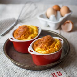 3 Cheese Soufflés