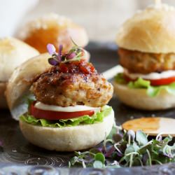 Chicken Pinenut Sliders