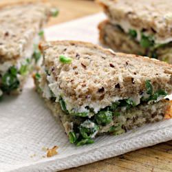 Gingered Pea Tea Sandwiches