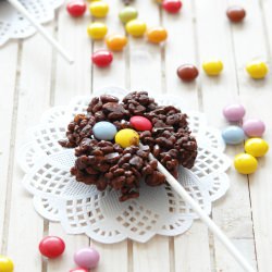 Chocolate cruch lollypop