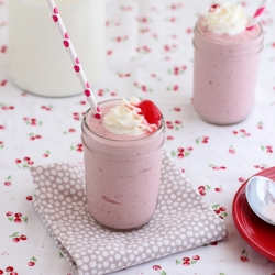 Strawberry Basil Milkshake