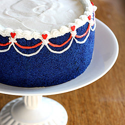 Red, White & Blue Jewel Cake