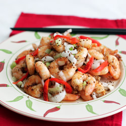 Spicy, Wild Sesame Seed Shrimp