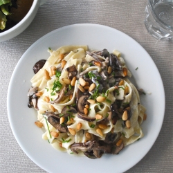 Fettuccine with Mushrooms