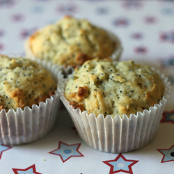 Lemon Ricotta Poppyseed Muffin