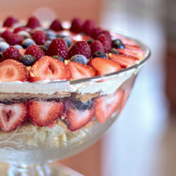 White Chocolate Cream Berry Trifle