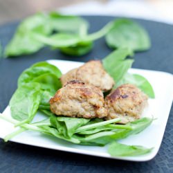 Applesauce and BBQ Turkey Meatballs